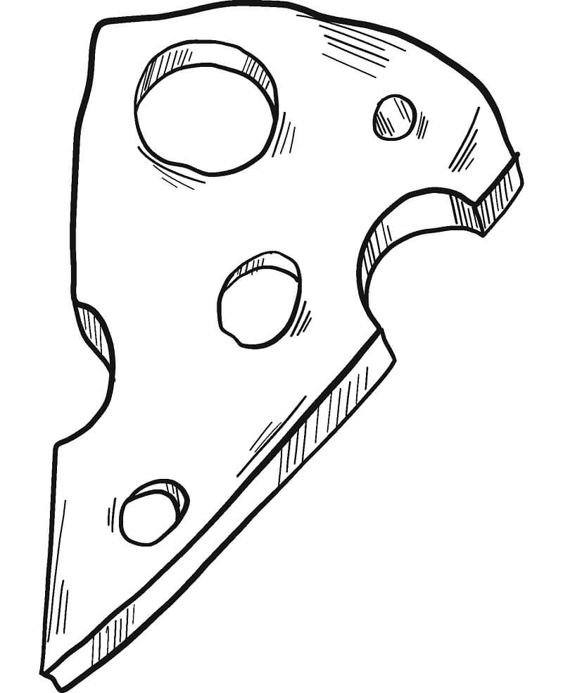 Desenho de Queijo Download Pdf para Colorir