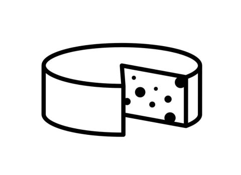 Desenho de Queijo para Imprimir Pdf grátis