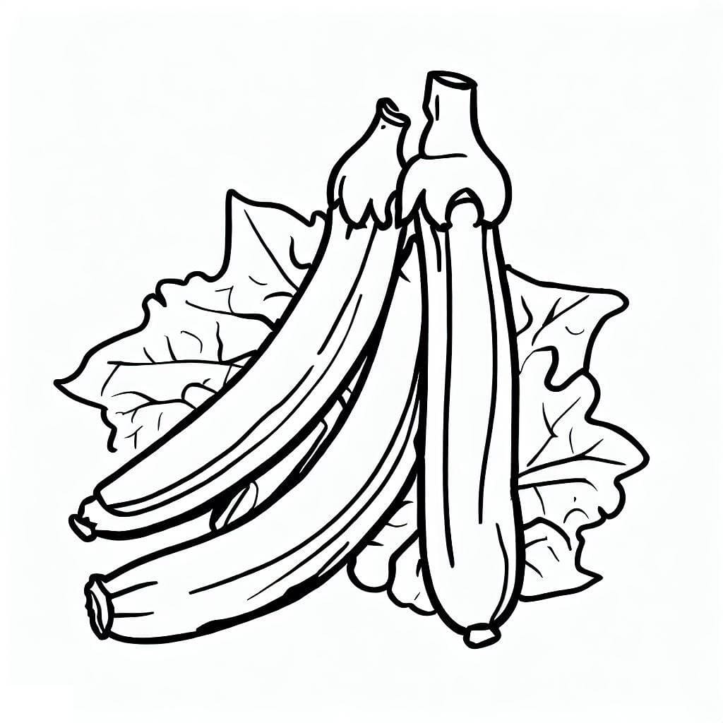 Desenho de Quiabo Imprimivel para Colorir
