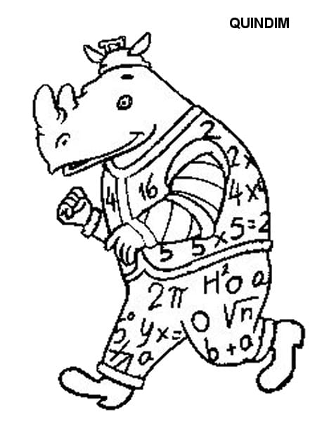 Desenho de Quindim Correndo para Colorir