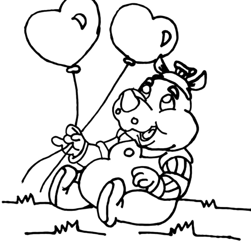 Desenho de Quindim Fofo para Colorir