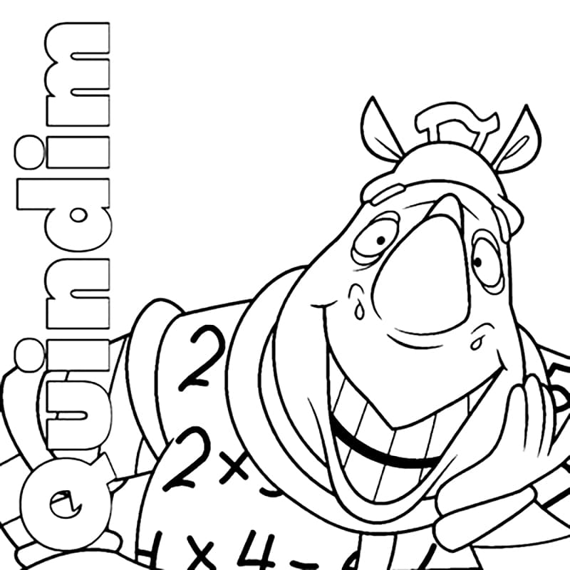 Desenho de Quindim Sítio do Picá Pau Amarelo para Colorir