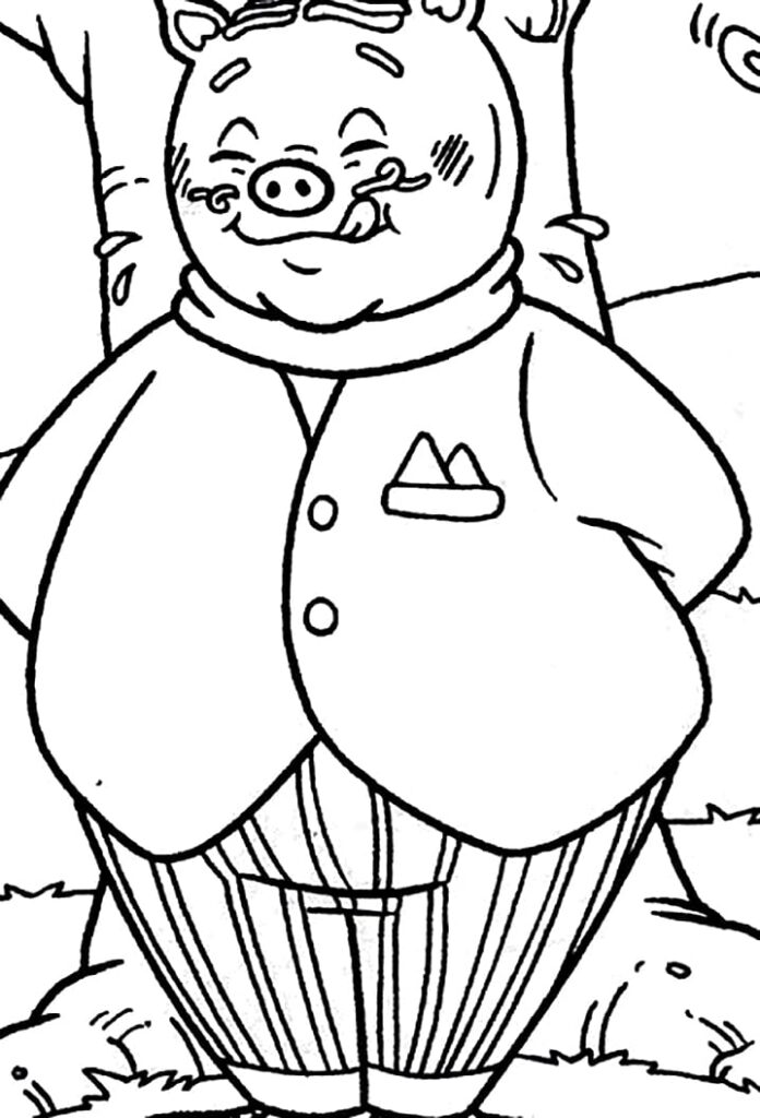Desenho de Rabico Sítio do Picapau Amarelo Grátis para Imprimir e Colorir