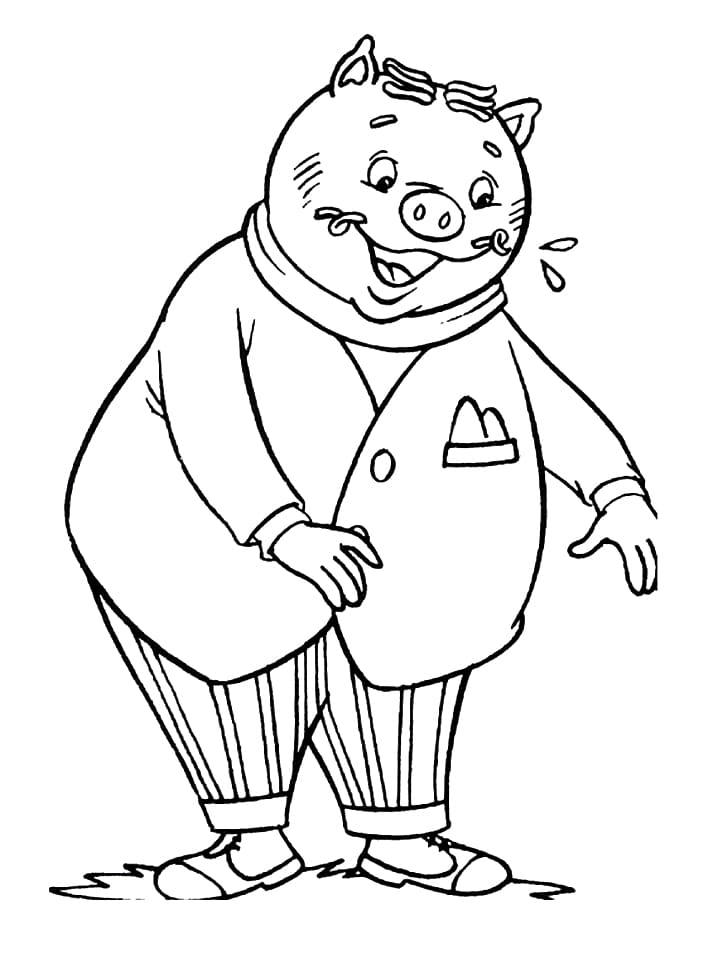 Desenho de Rabico Sítio do Picapau Amarelo para Colorir Imprimivel
