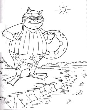 Desenho de Rabico sítio do Picapau Amarelo para Imprimir Pdf grátis