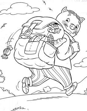 Desenho de Rabico sítio do Picapau Amarelo Pdf para Colorir grátis
