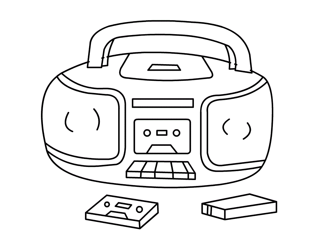 Desenhos de Rádio para Colorir