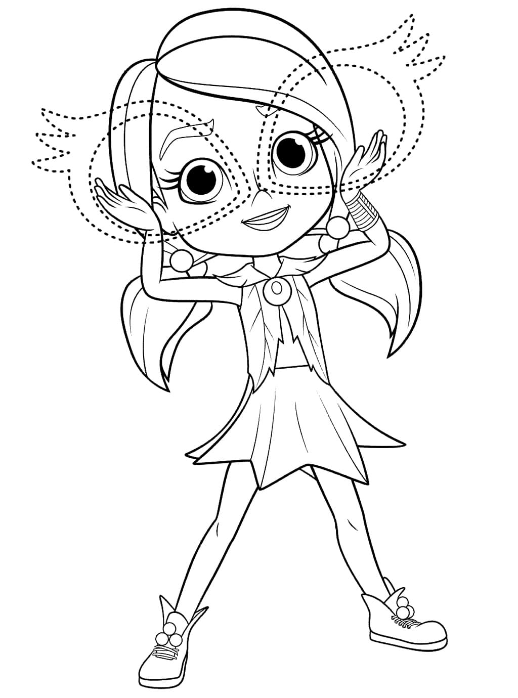 Desenho de Bonnie Blueberry para Colorir