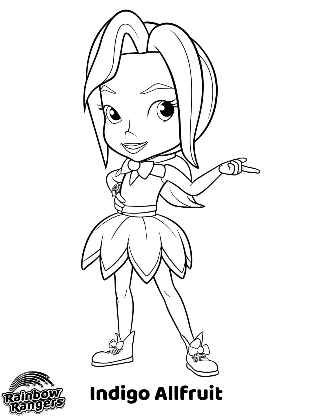 Desenho de Índigo Allfruit de Rainbow Rangers para Colorir