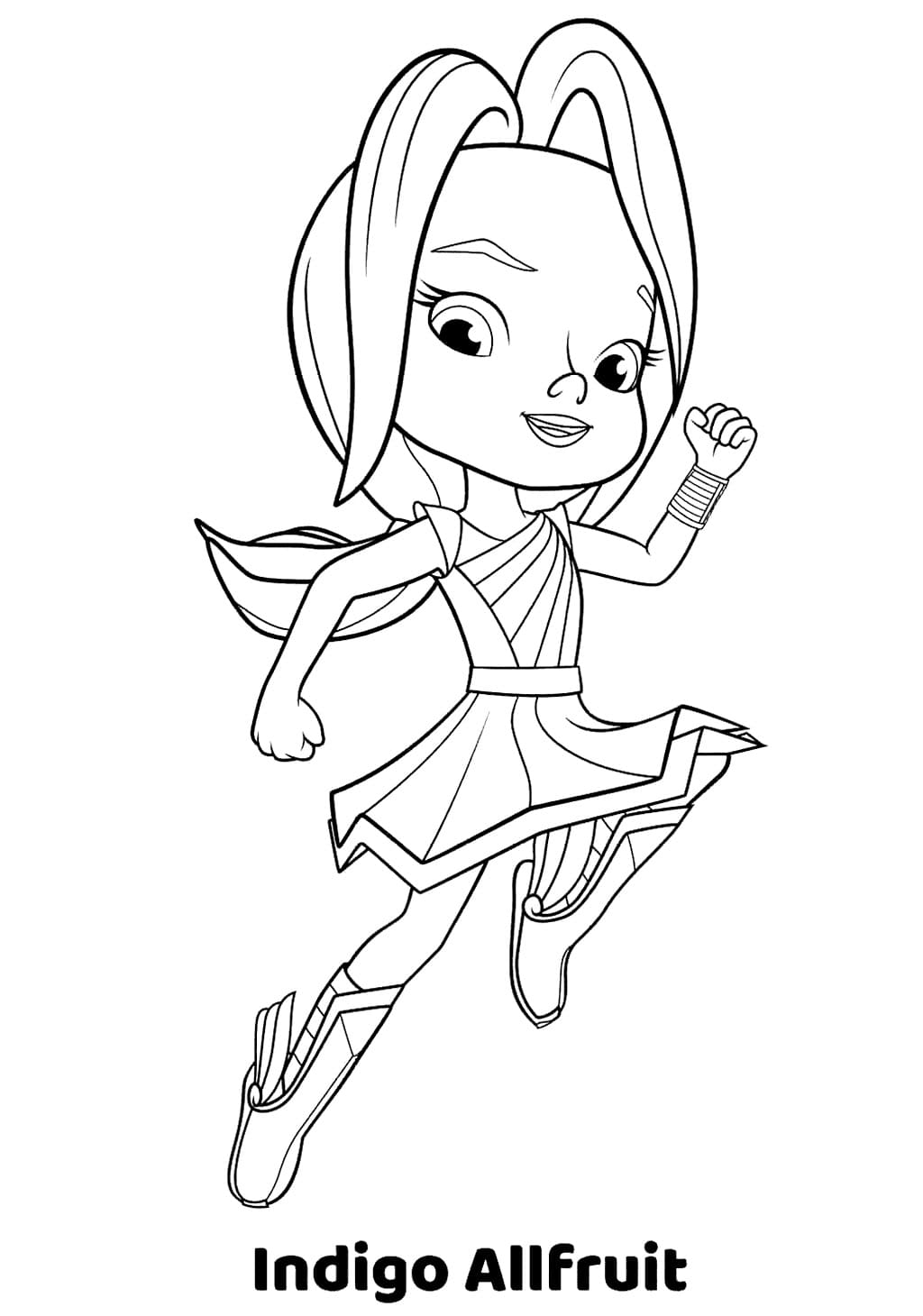 Desenho de Índigo Allfruit para Colorir