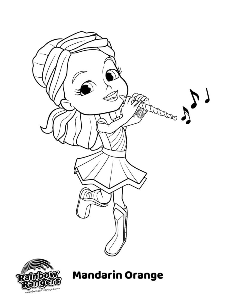 Desenho de Mandarin Orange para Colorir