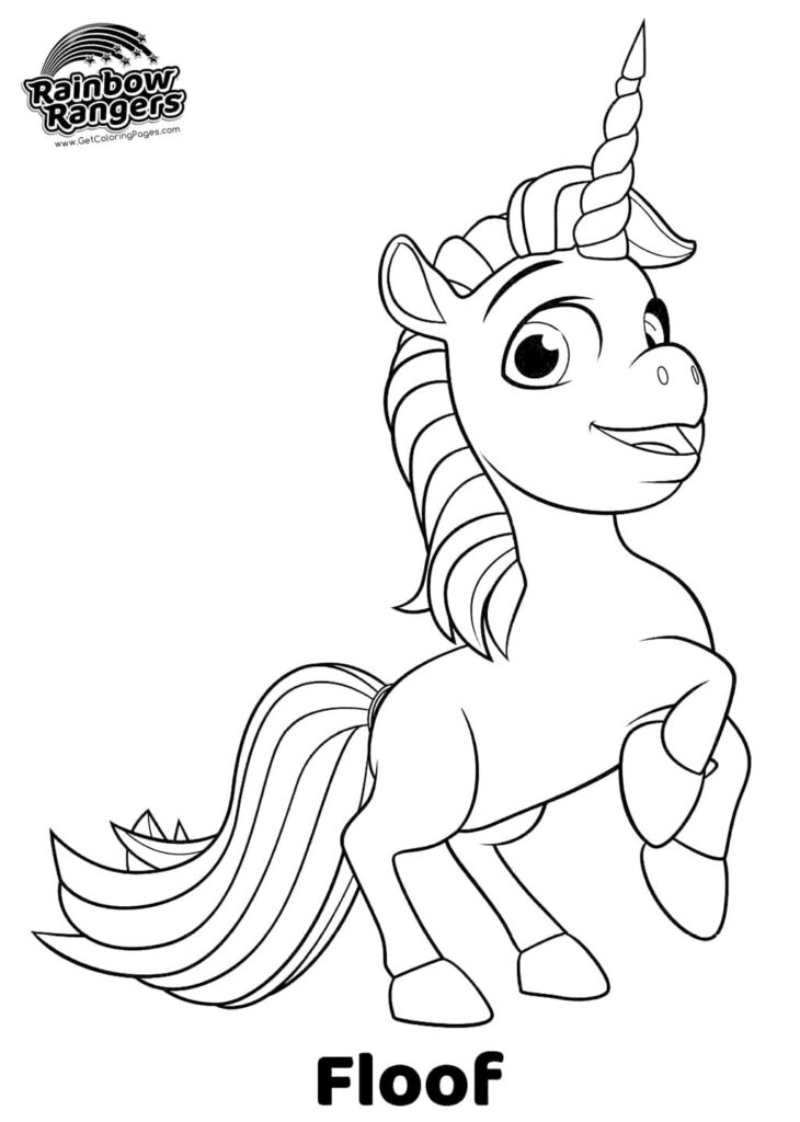 Desenho Floof Rainbow Rangers para Colorir