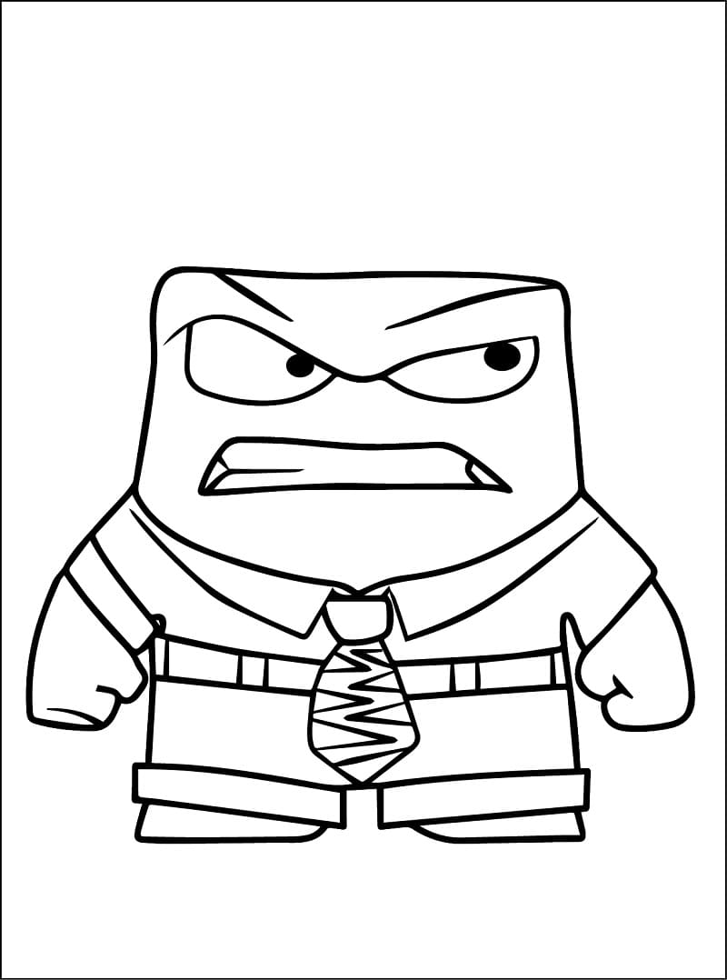Desenho de Foto de Raiva para Colorir