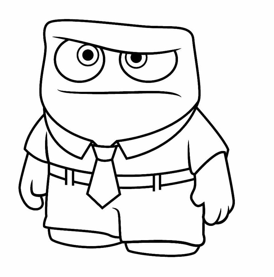 Desenho de Raiva Grátis para Crianças para Colorir