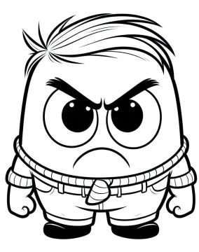 Desenho de Raiva para crianças de 1 Ano para Colorir