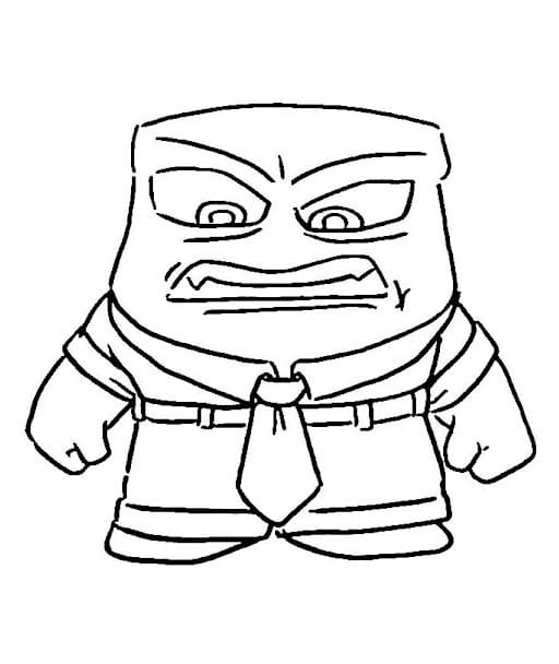 Desenho de Raiva para Crianças de 6 Anos para Colorir