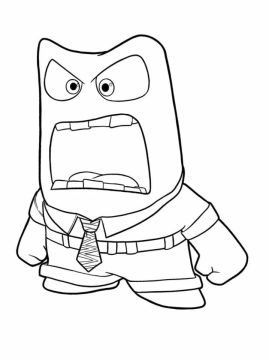 Desenho de Raiva para Colorir