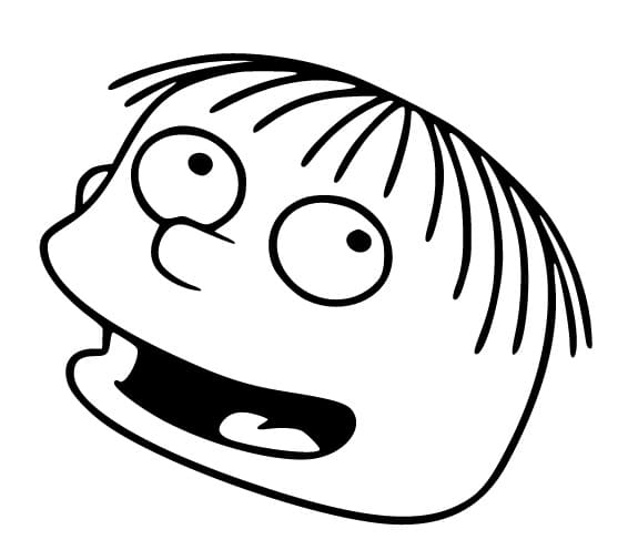 Desenho de Ralph Wiggum dos Simpsons Download Pdf para Colorir