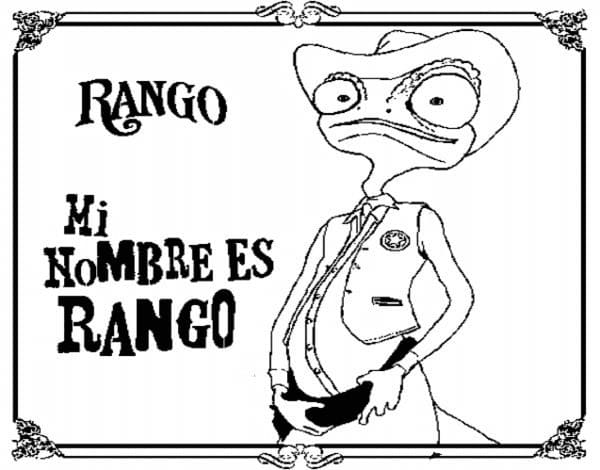 Desenho de Rango Grátis para Imprimir e Colorir