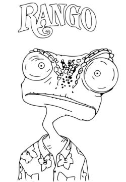 Desenho de Rango Imprimível para Imprimir e Colorir