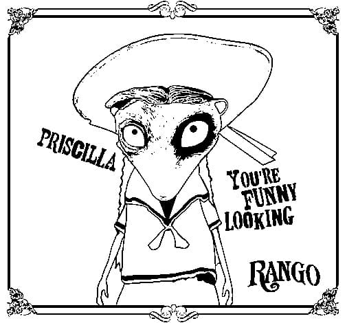 Desenho de Rango para Colorir Download