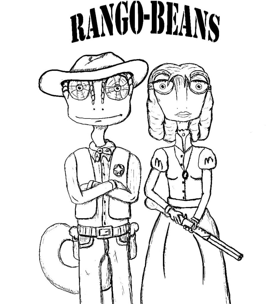 Desenho de Rango para Colorir Imprimivel
