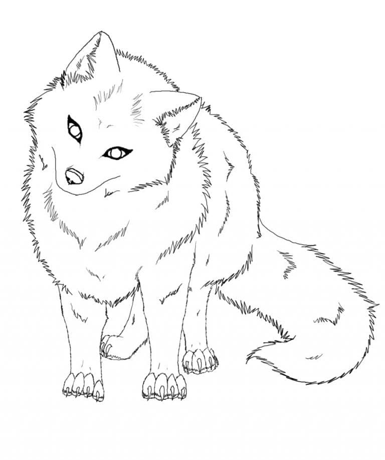 Desenho de Raposa Curiosa para Colorir