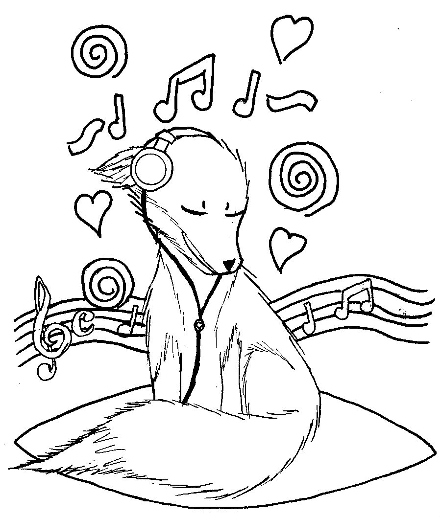 Desenho de Raposa Download para Colorir