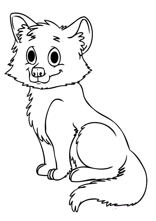 Desenho de Raposa Pdf para Colorir