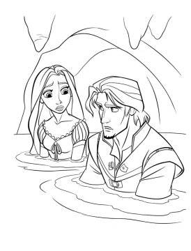 Desenho de Rapunzel para Colorir Imprimível