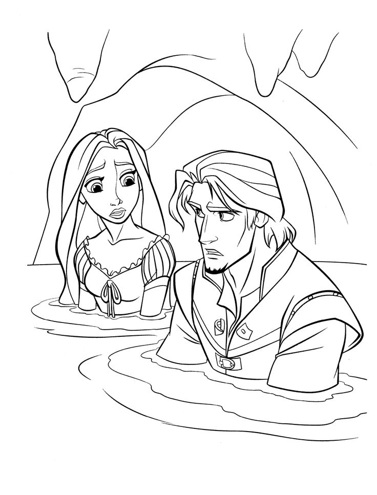 Desenho de Rapunzel para Colorir Imprimivel