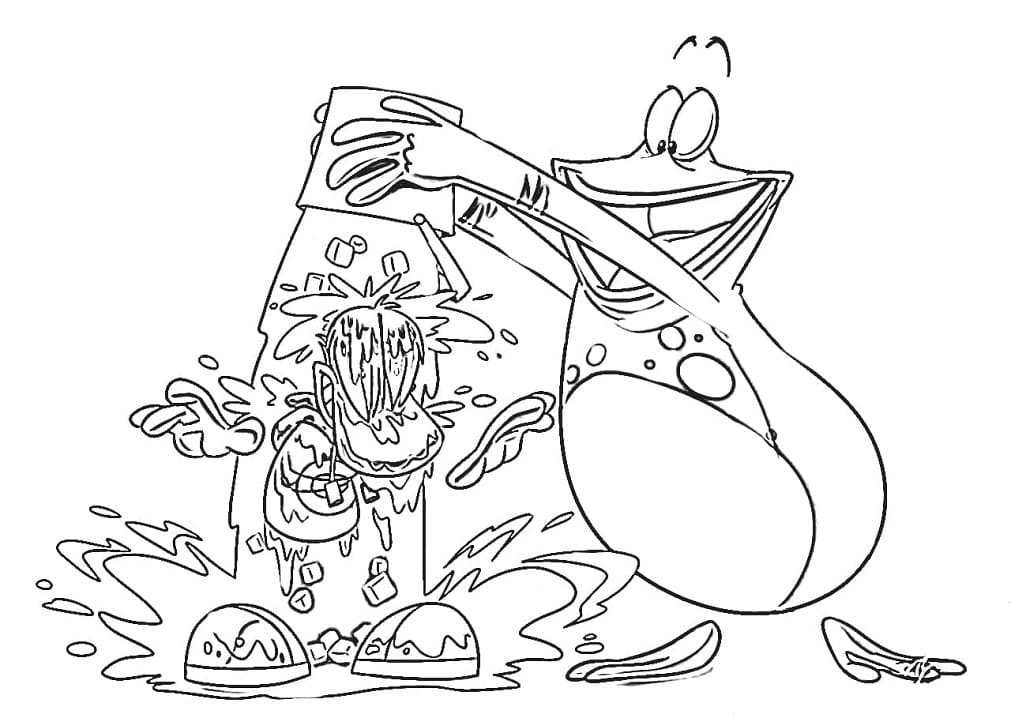 Desenho de Globox e Rayman para Colorir