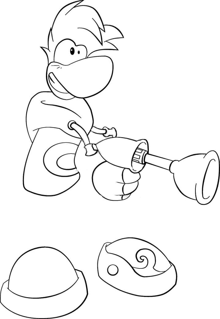 Desenho Rayman 1 para Colorir