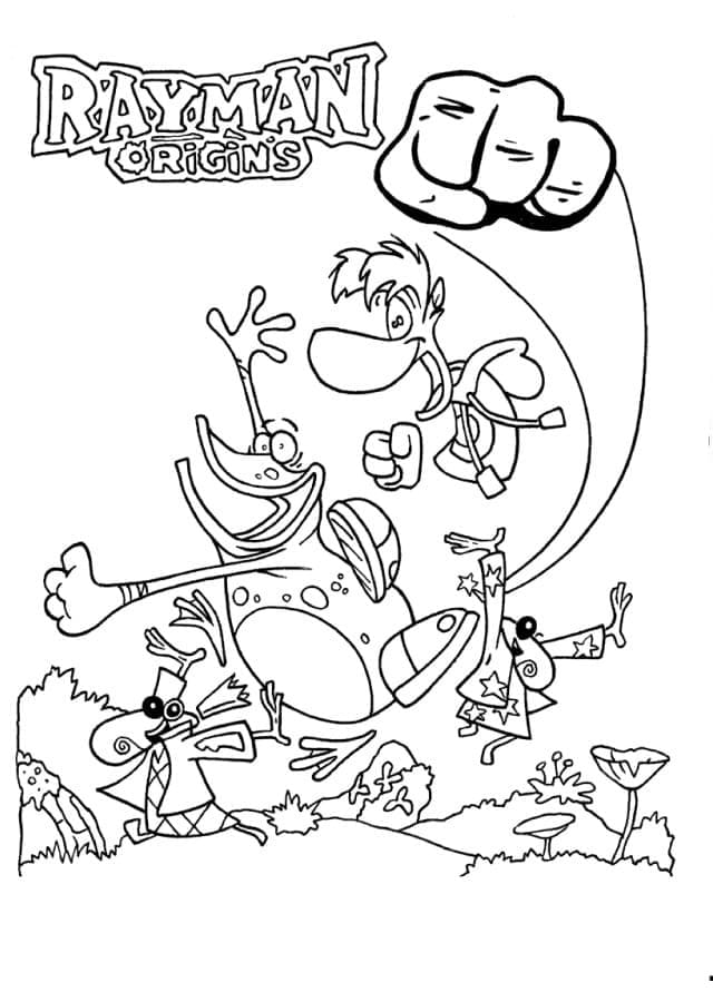 Desenho Rayman 11 para Colorir