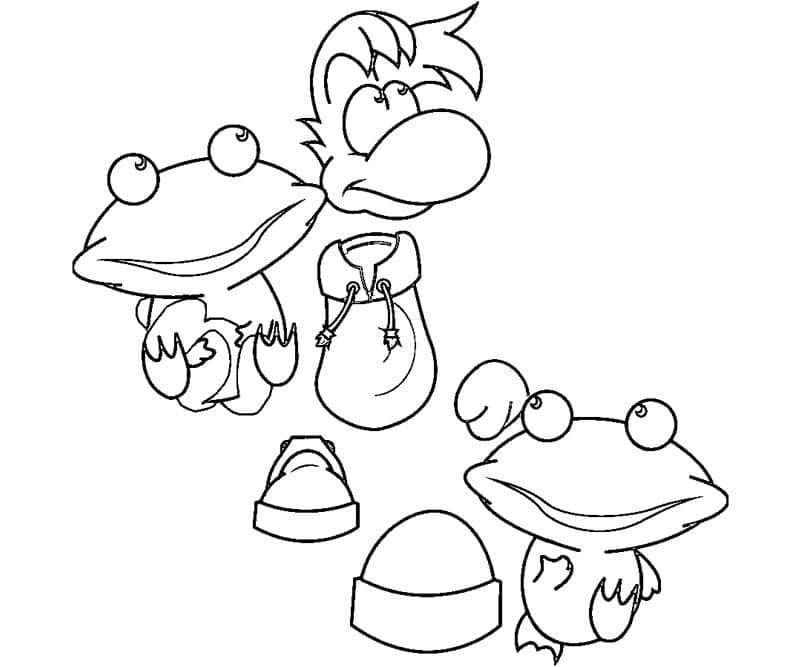 Desenho Rayman 12 para Colorir