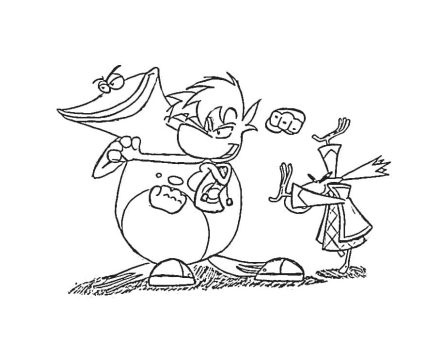 Desenho Rayman 13 para Colorir