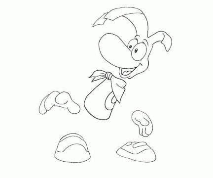 Desenho Rayman 14 para Colorir