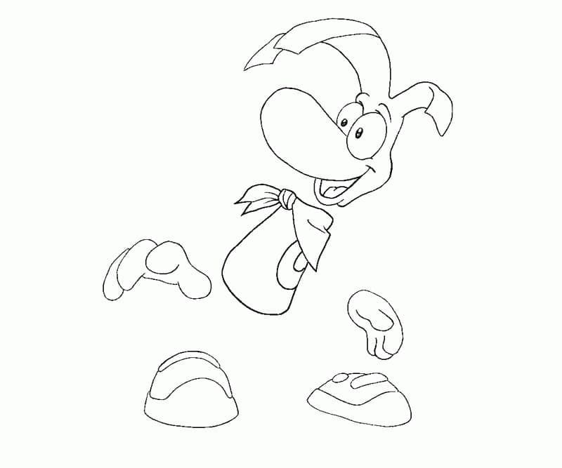 Desenho Rayman 14 para Colorir