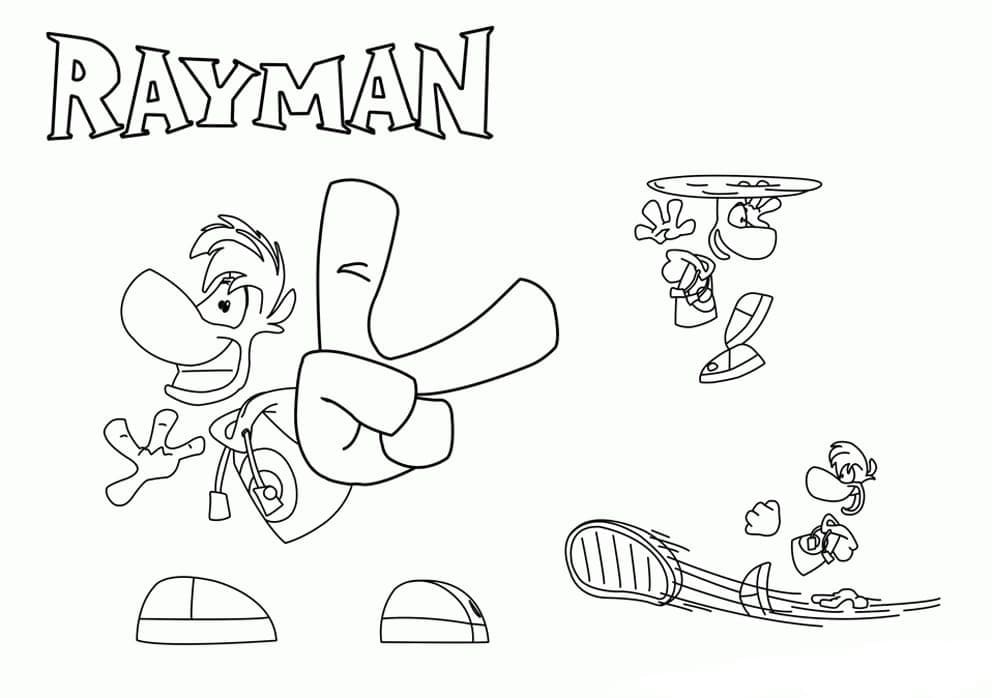 Desenho Rayman 16 para Colorir