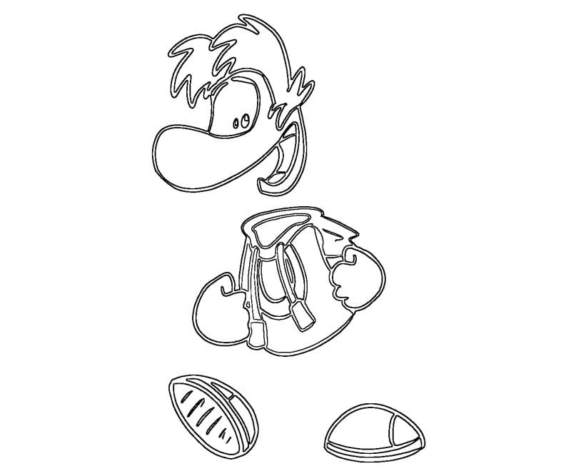 Desenho Rayman 17 para Colorir