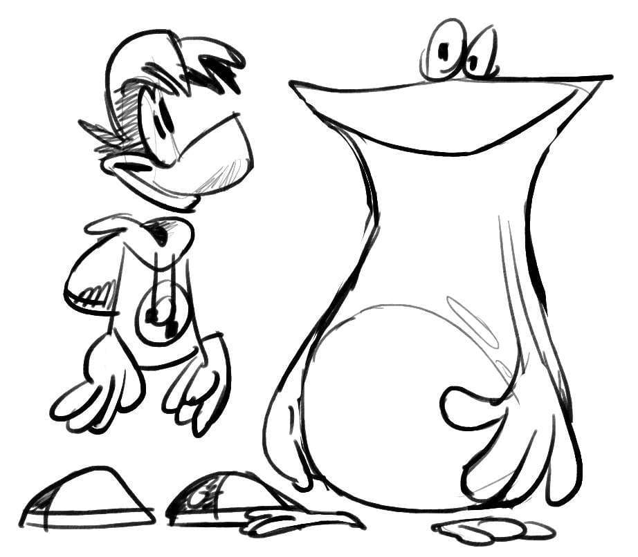 Desenho Rayman 19 para Colorir