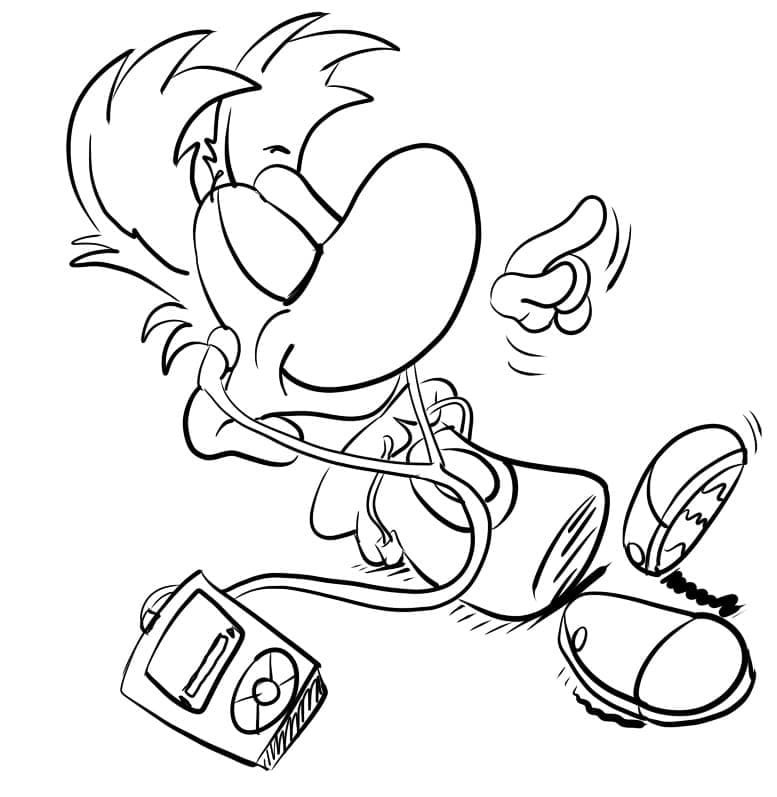 Desenho Rayman 2 para Colorir