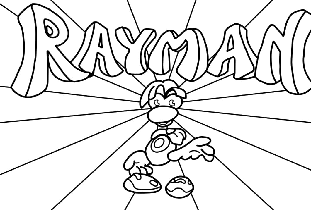 Desenho Rayman 21 para Colorir