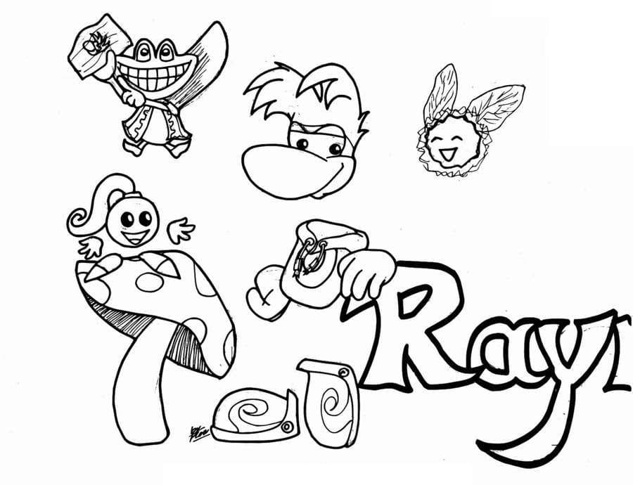 Desenho Rayman 23 para Colorir