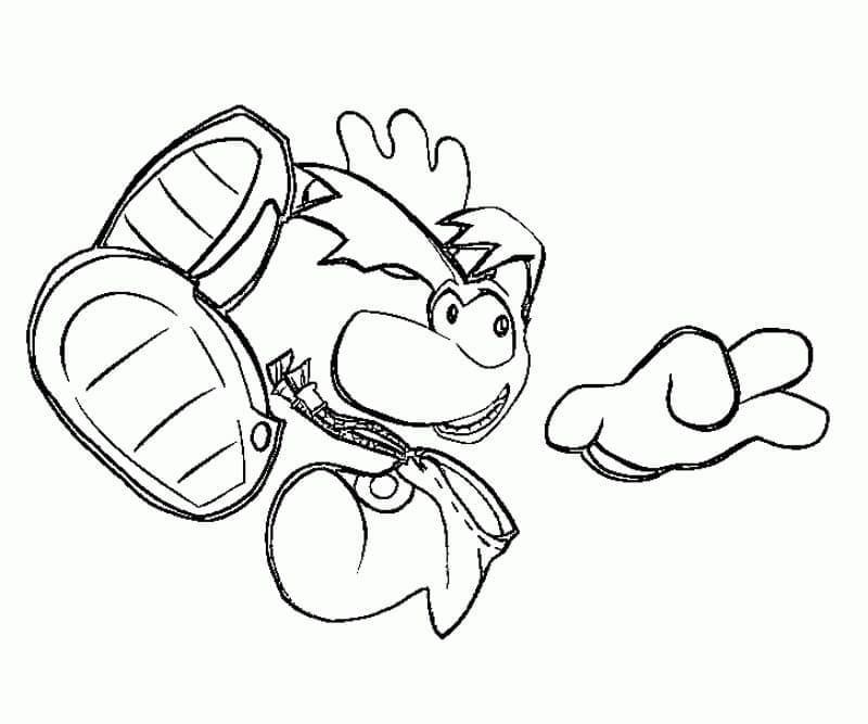 Desenho Rayman 8 para Colorir