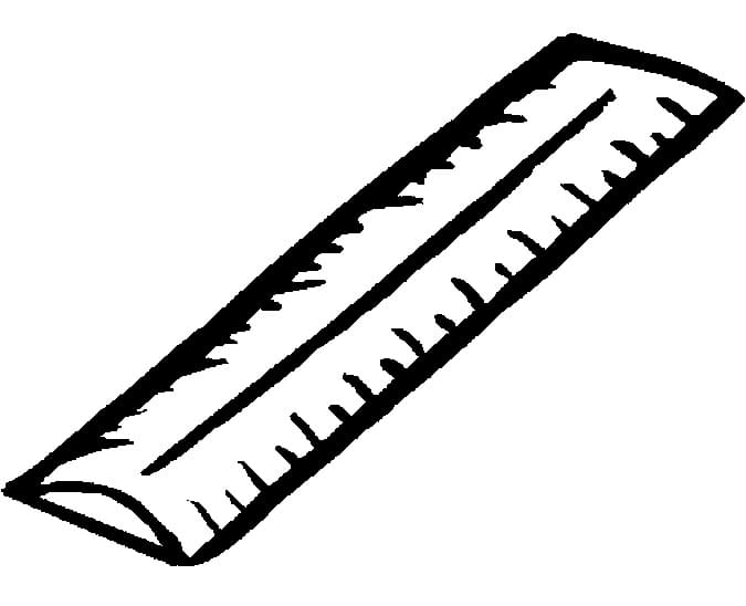 Desenho de Régua Grátis para Crianças para Colorir