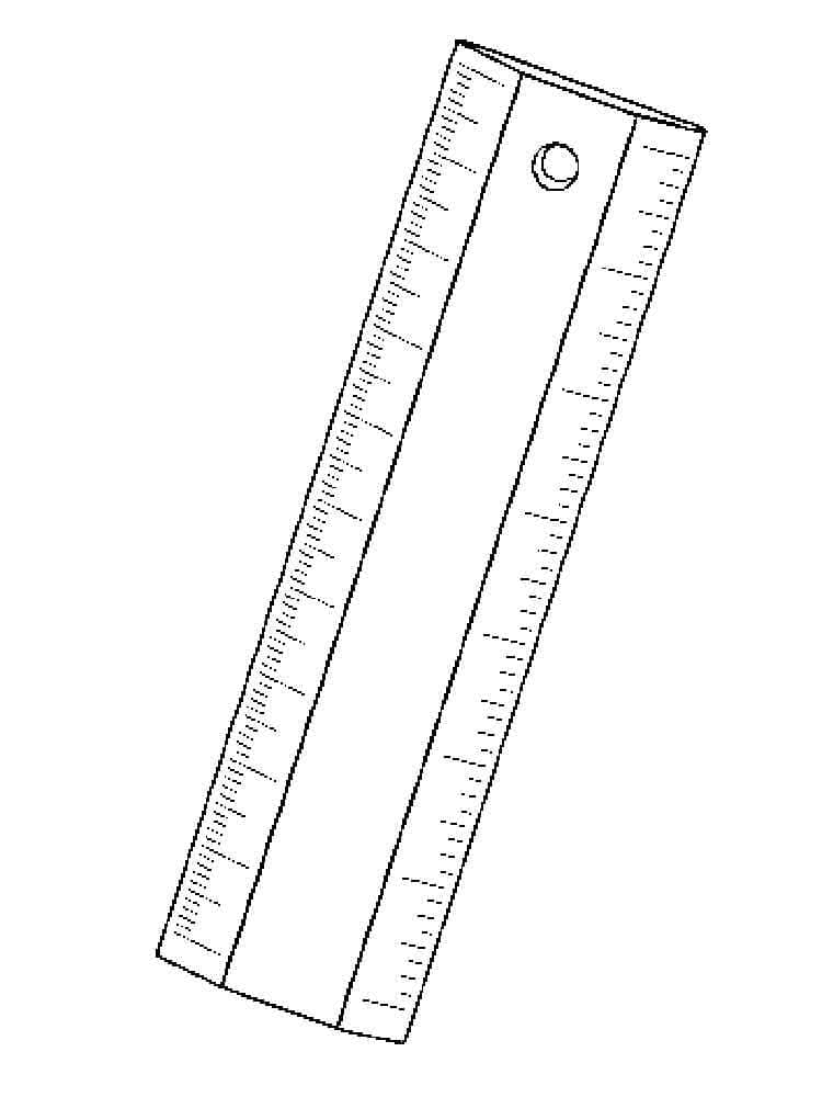 Desenho de Régua para Crianças para Colorir