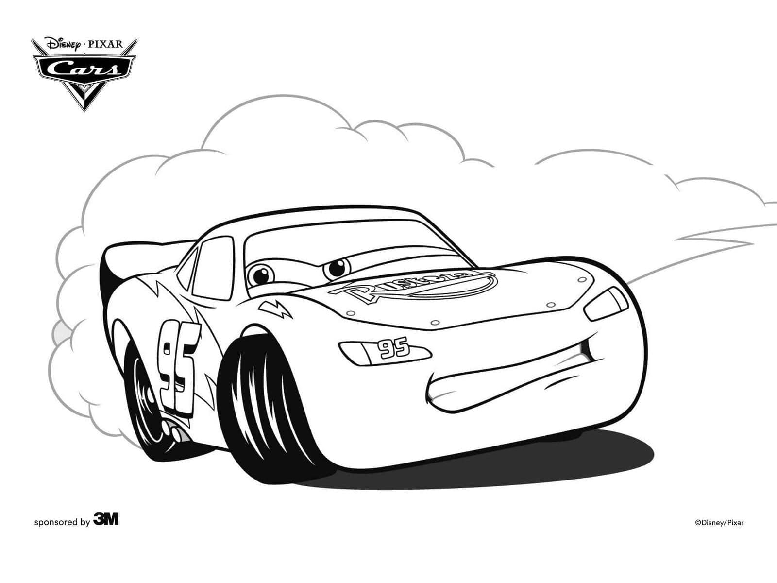Desenhos de Imprimivel Relâmpago Mcqueen para Colorir