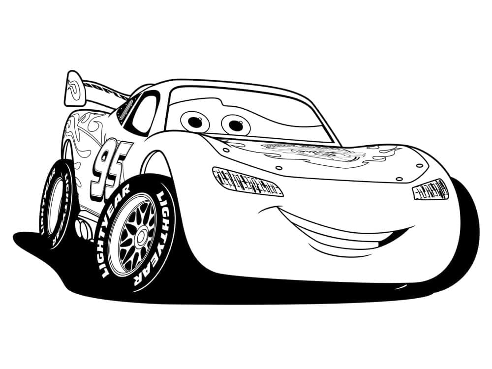 Desenhos de Pintura de Relâmpago Mcqueen para Colorir