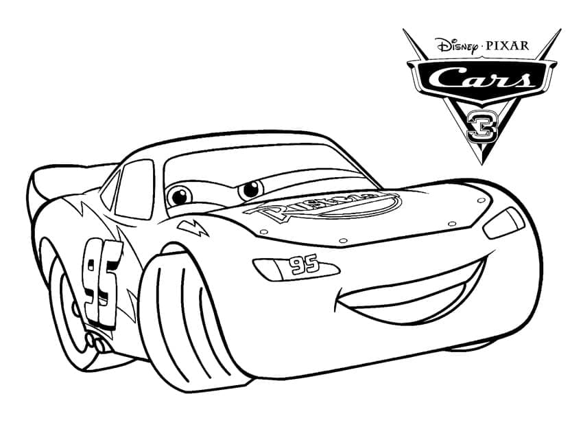 Desenhos de Relâmpago Mcqueen Grátis para Colorir